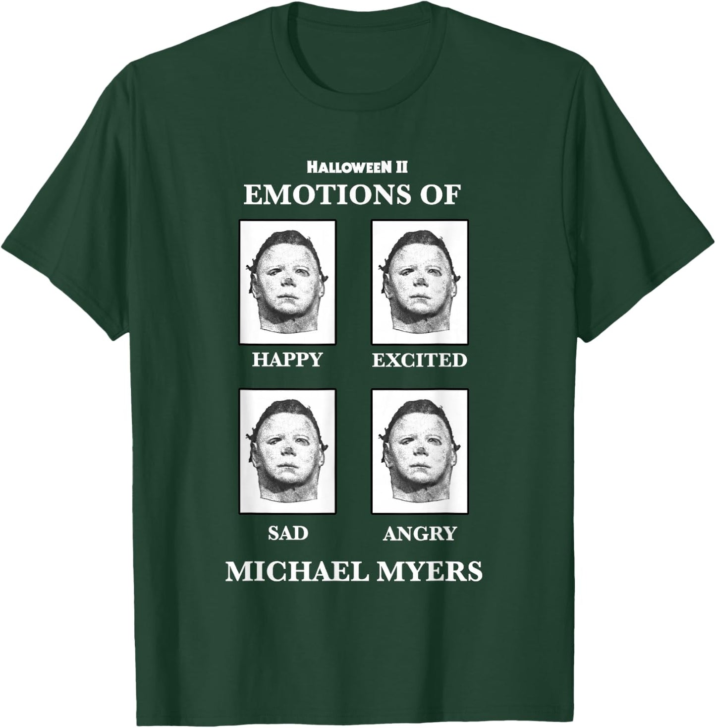 Halloween 2 Emotions of Michael Myers T-Shirt - T-Shirt | Forest