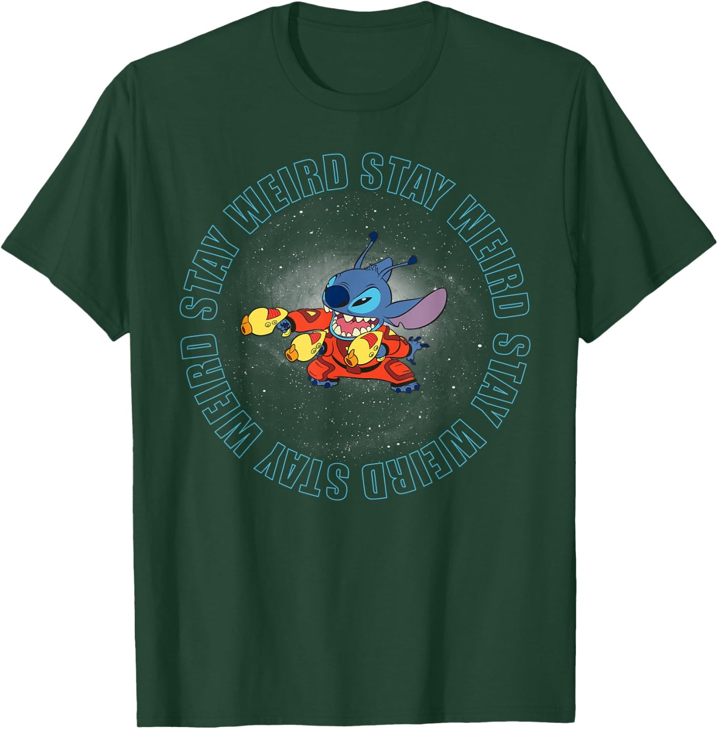 Lilo & Stitch - Stitch Space T-Shirt - T-Shirt | Forest
