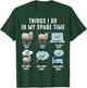 Things I Do In My Spare Time Sheeps funny sheep T-Shirt - T-Shirt | Forest