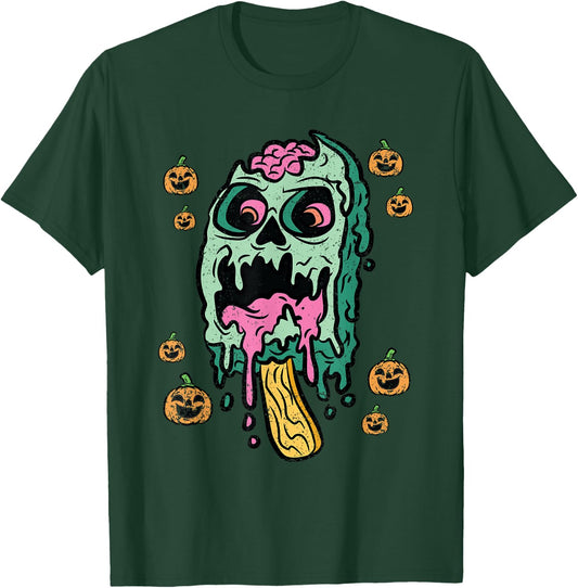 Zombie Ice Cream Hallowen Costume Sweet Food Men Women Kids T-Shirt - T-Shirt | Forest