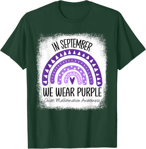 Rainbow September Wear Purple Chiari Malformation Awareness