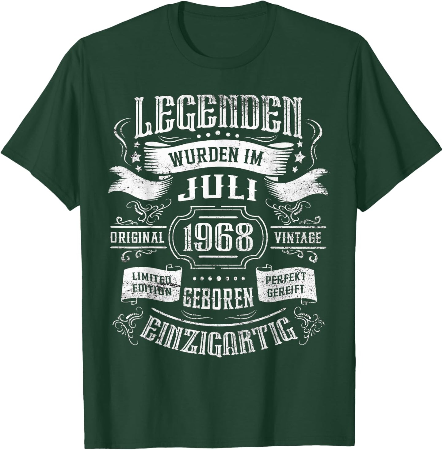 56. Geburtstag Legenden wurden im Juli 1968 geboren T-Shirt - T-Shirt | Forest
