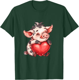Kunekune Pig Owner Heart Kune Kune Girl Kune Kune Pig T-Shirt - T-Shirt | Forest