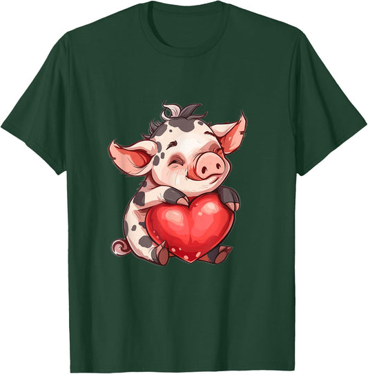 Kunekune Pig Owner Heart Kune Kune Girl Kune Kune Pig T-Shirt - T-Shirt | Forest