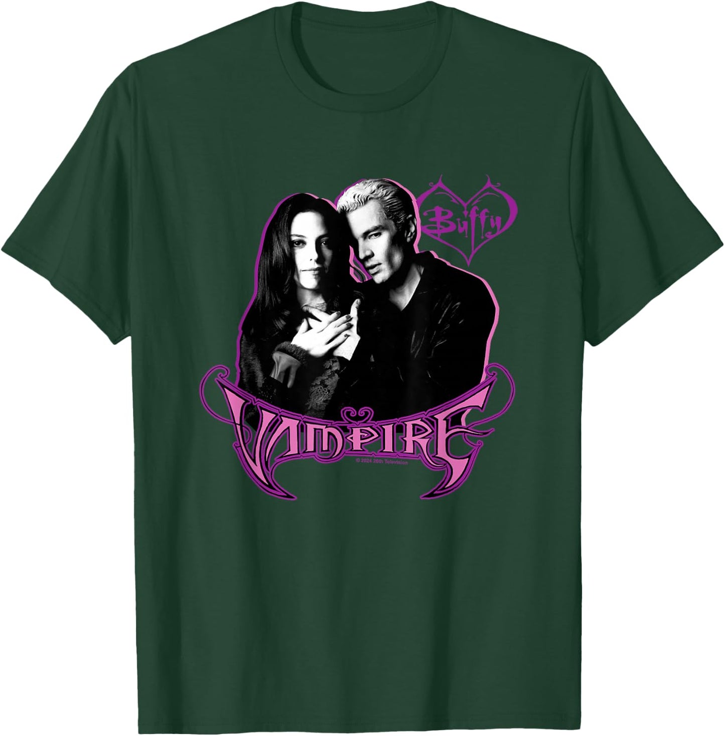 Buffy The Vampire Slayer Spike & Drusilla New Portrait , Black, S T-Shirt - T-Shirt | Forest