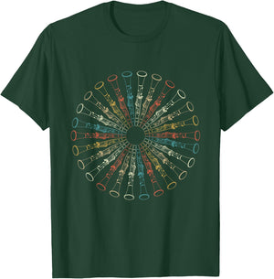 Colorful Clarinets - Clarinet Player Clarinetist Music Lover T-Shirt - T-Shirt | Forest