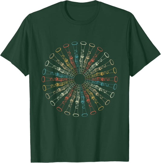 Colorful Clarinets - Clarinet Player Clarinetist Music Lover T-Shirt - T-Shirt | Forest