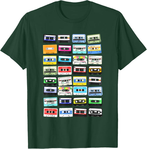 Cassette Tapes Mixtape 70s 80s 90s, vintage cassettes , Black