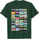 Cassette Tapes Mixtape 70s 80s 90s, vintage cassettes , Black T-Shirt - T-Shirt | Forest