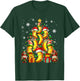 Santa Reindeer Elf Banana As Christmas Tree Vegan Fruits T-Shirt - T-Shirt | Forest