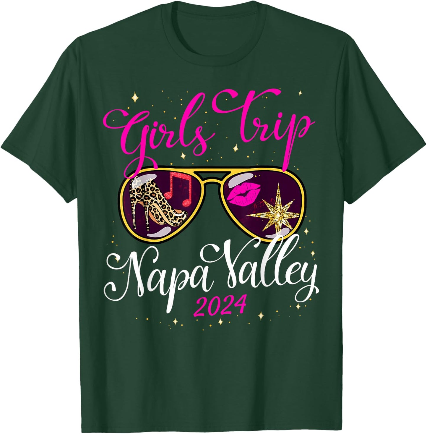 Girls Trip Napa Valley 2024 Weekend Birthday Squad T-Shirt - T-Shirt | Forest