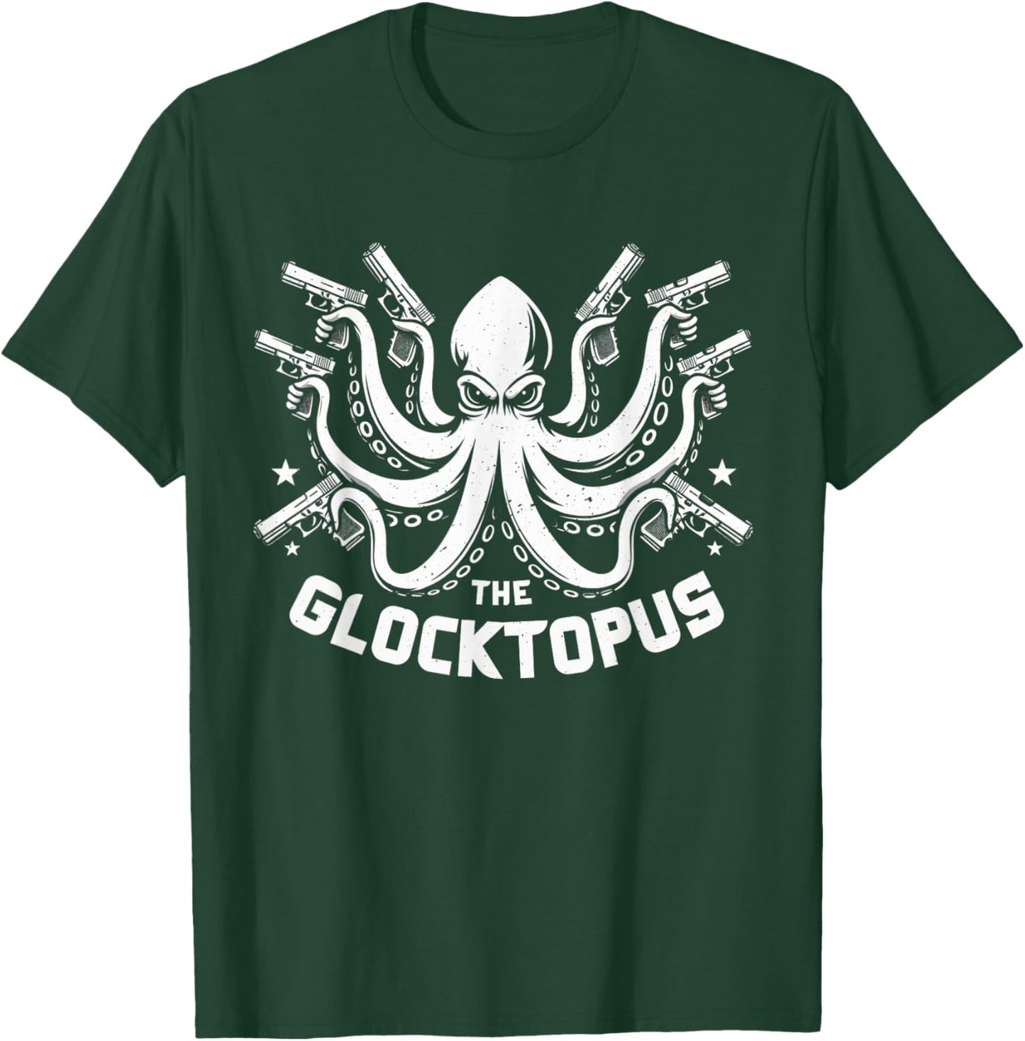 Funny Adult Humor Octopus Meme The Glocktopus Graphic T-Shirt - T-Shirt | Forest