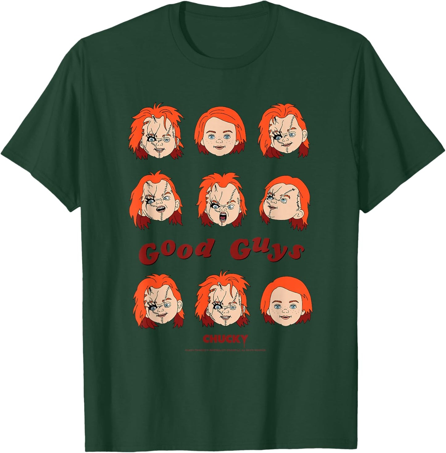 Chucky Good Guys Faces T-Shirt - T-Shirt | Forest