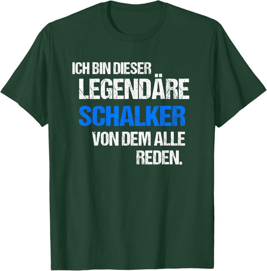 Schalke Gelsenkirchen with Saying City Souvenir Fan , black T-Shirt - T-Shirt | Forest