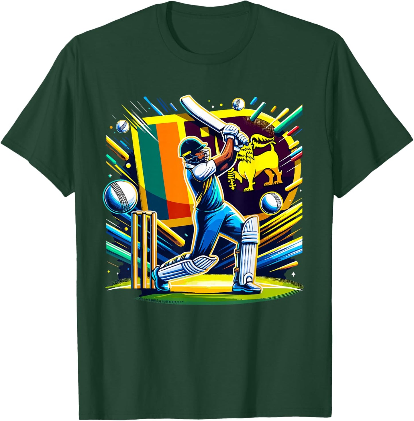Sri Lankan Cricket Jersey 2024 , Black, S T-Shirt - T-Shirt | Forest