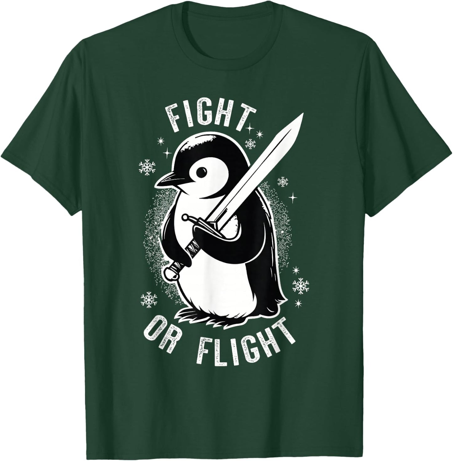 Fight or Flight Penguin T-Shirt - T-Shirt | Forest