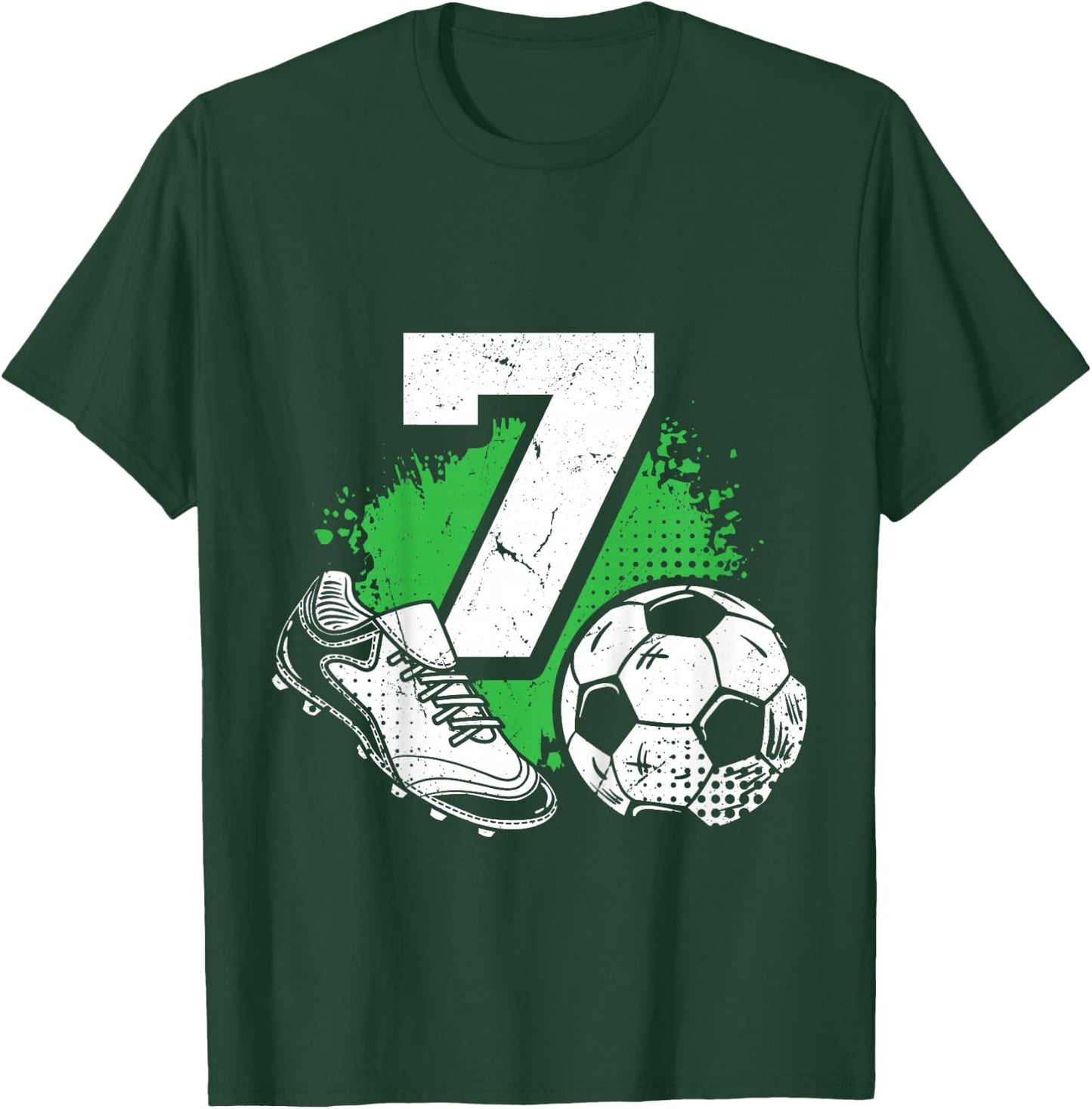 7. Geburtstag Fussball Spieler Kinder Jungs Mädchen T-Shirt - T-Shirt | Forest