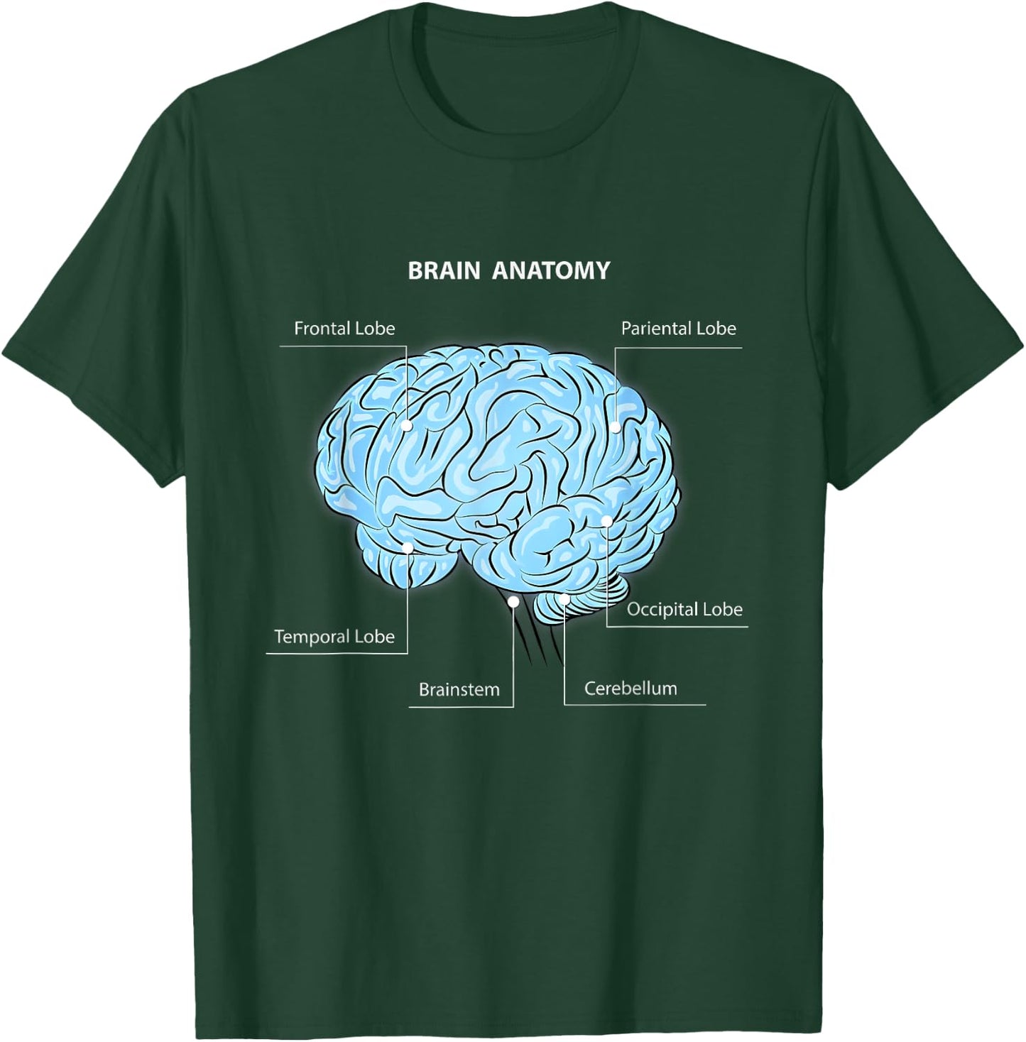 Brain shirt for , Brain for shirt women, Brain for youth T-Shirt - T-Shirt | Forest