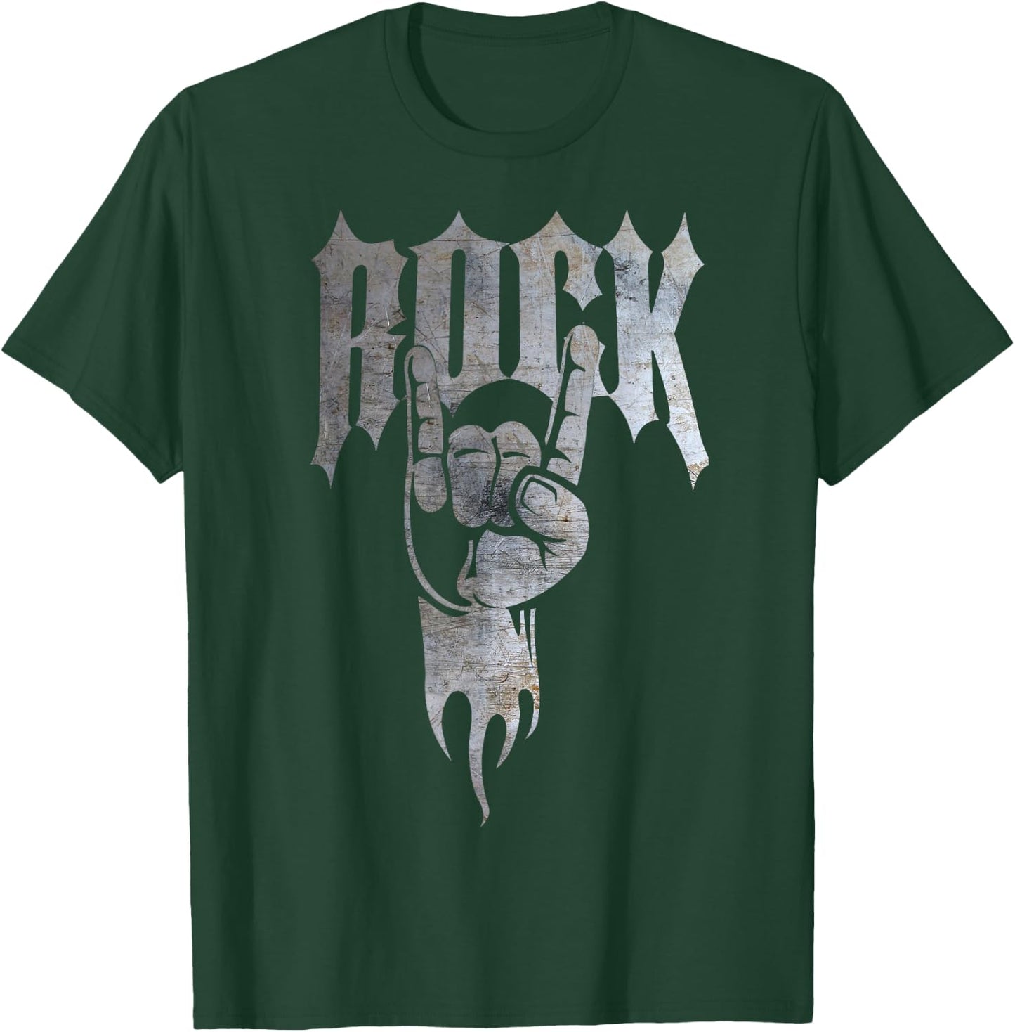 Distressed Metal 80's Rocker T-Shirt - T-Shirt | Forest