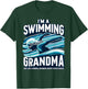Swimming Grandma Swim Swimmer Grandmother T-Shirt - T-Shirt | Forest