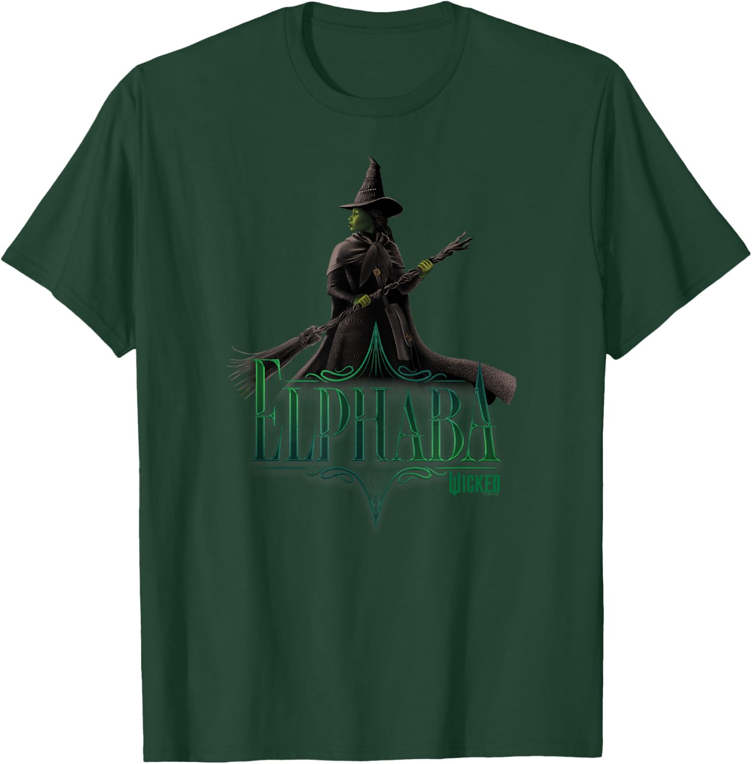 Wicked Elphaba Defying Pose , black T-Shirt - T-Shirt | Forest
