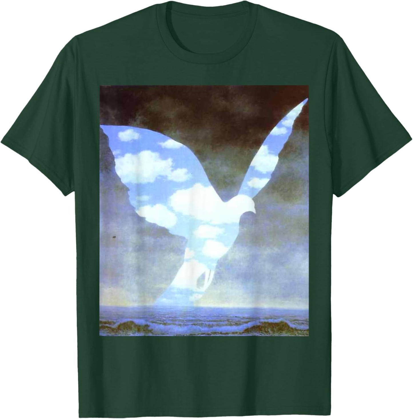 Handsome Shirts:Magritte 5 T-Shirt - T-Shirt | Forest