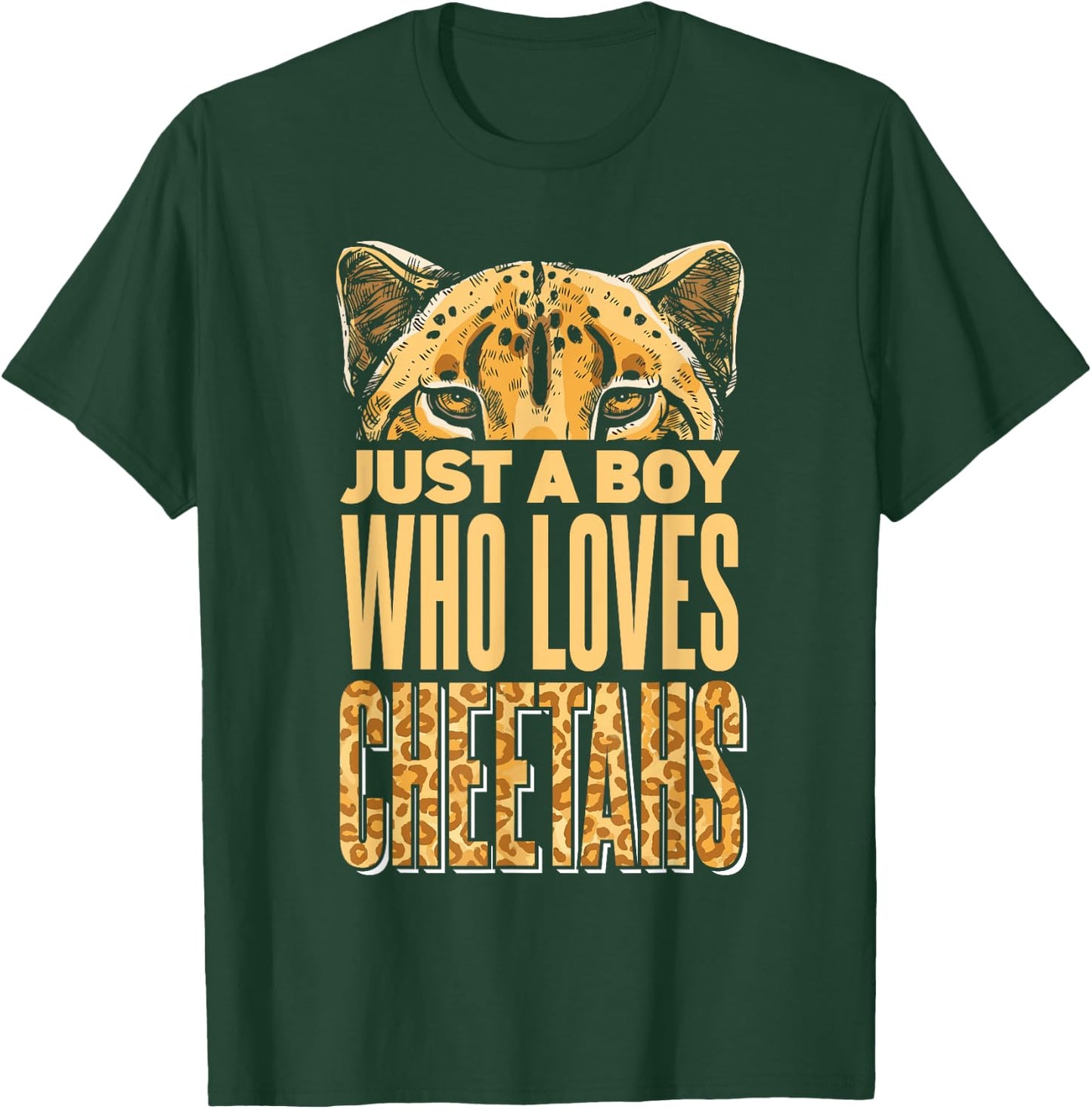 Wildlife Leopard Cheetah Boys T-Shirt - T-Shirt | Forest