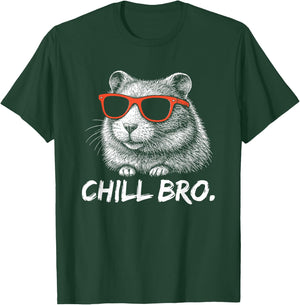 Chill Bruh – Lustiger Hamster Mit Sonnenbrille T-Shirt - T-Shirt | Forest