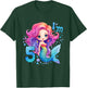 Kids 5 Year Old Girl 5th Birthday Outfit Gifts Girls Cute Mermaid T-Shirt - T-Shirt | Forest