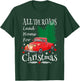 All The Roads Lead Home For Christmas Red Truck Xmas Tree T-Shirt - T-Shirt | Forest