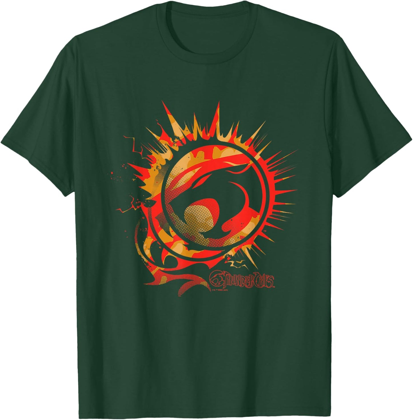 Thundercats Thundercats Logo on Fire T-Shirt - T-Shirt | Forest