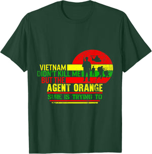Vietnam Veterans Day Orange Agent Victims Retired Soldiers T-Shirt - T-Shirt | Forest