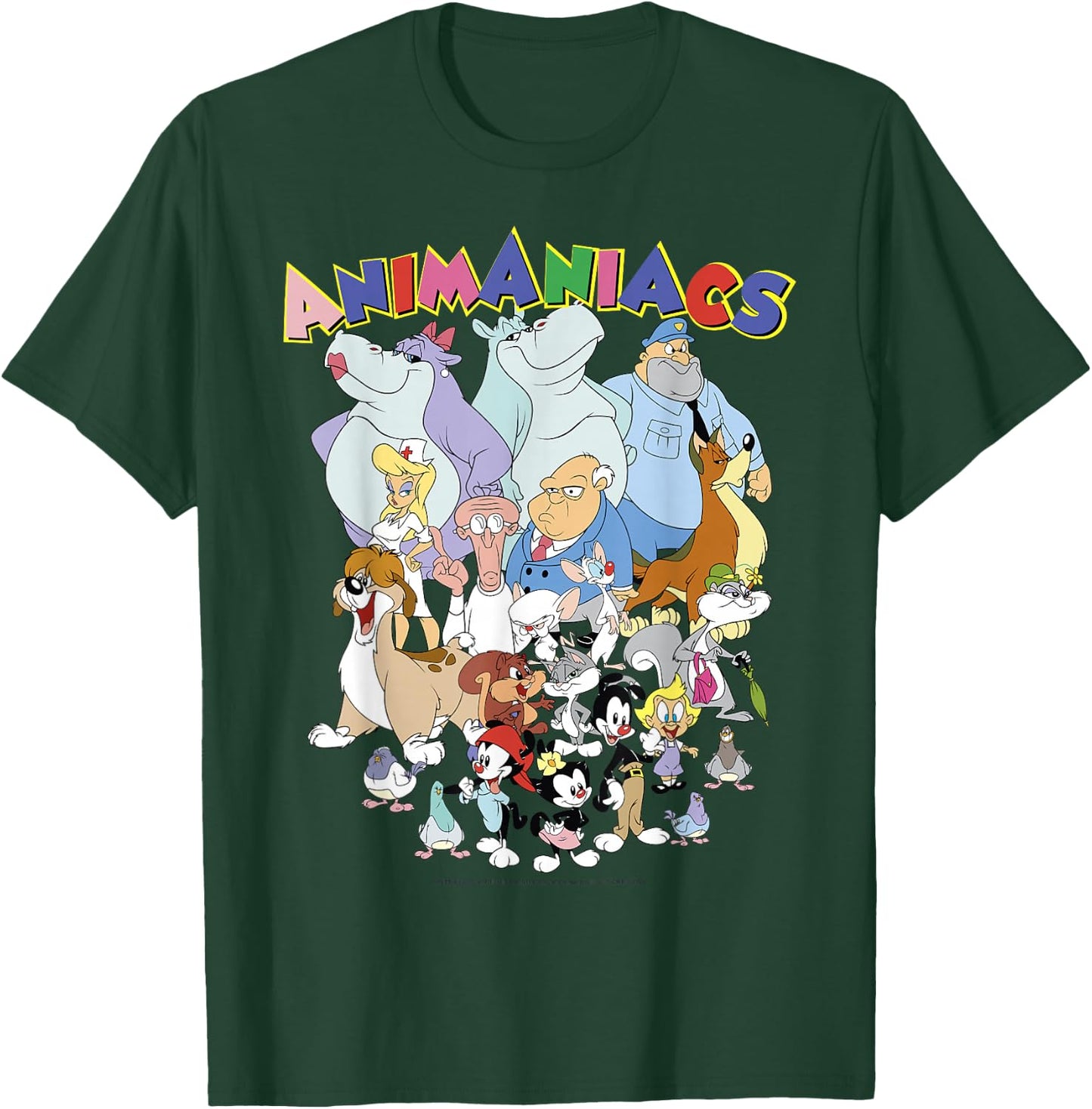 Animaniacs Group Shot Logo T-Shirt - T-Shirt | Forest