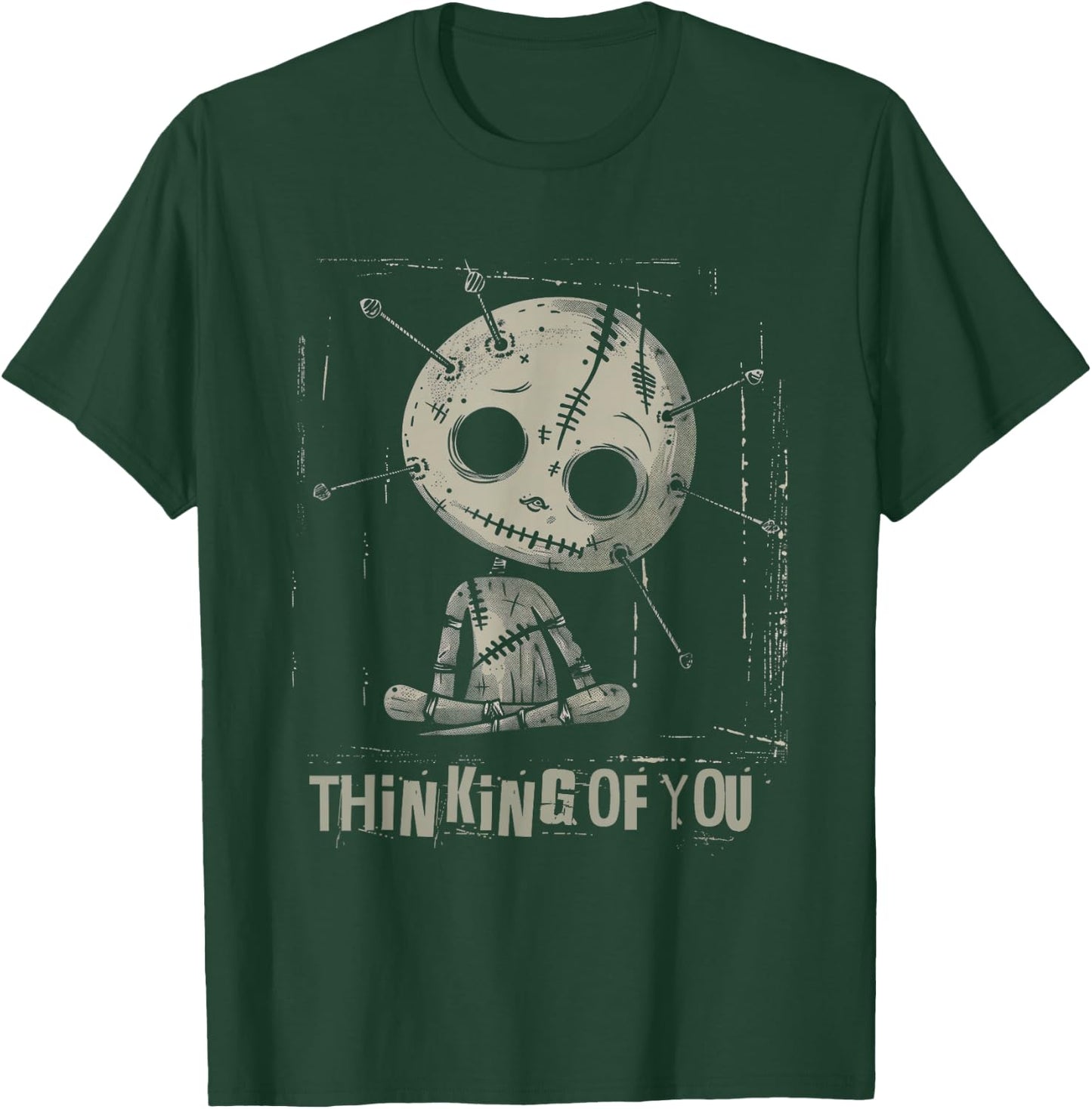 Thinking Of You Voodoo Doll Wicca Goth Witchcraft Sarcasm , black T-Shirt - T-Shirt | Forest