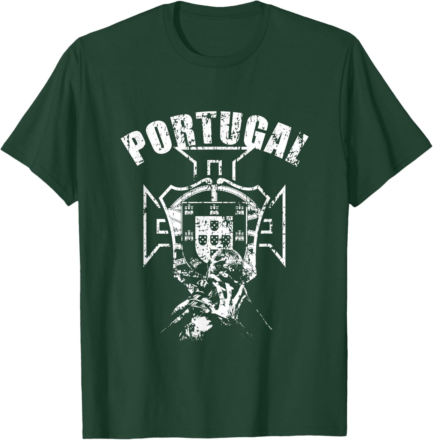Portugal POR Soccer Fan , Black T-Shirt - T-Shirt | Forest