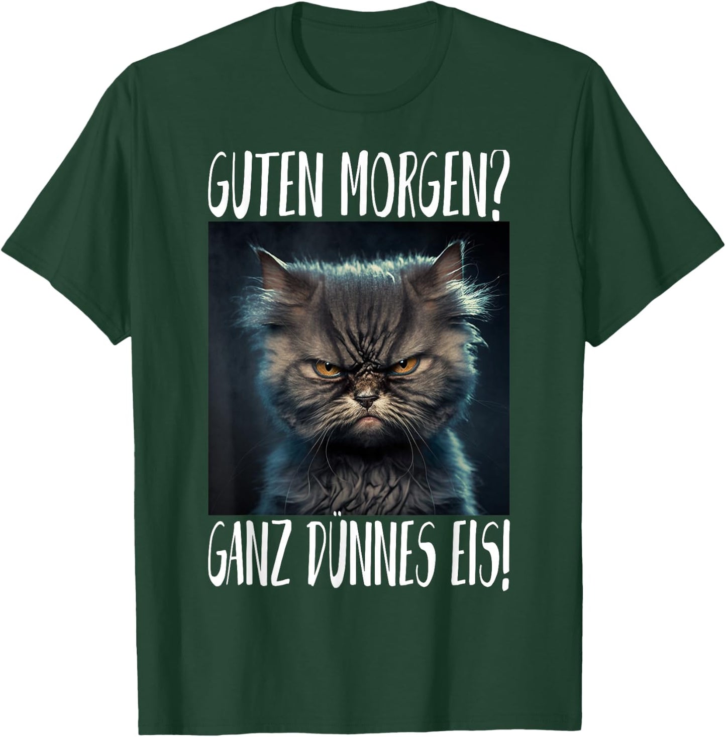 Bla t Guten Morgen? Very Thin Ice , black T-Shirt - T-Shirt | Forest