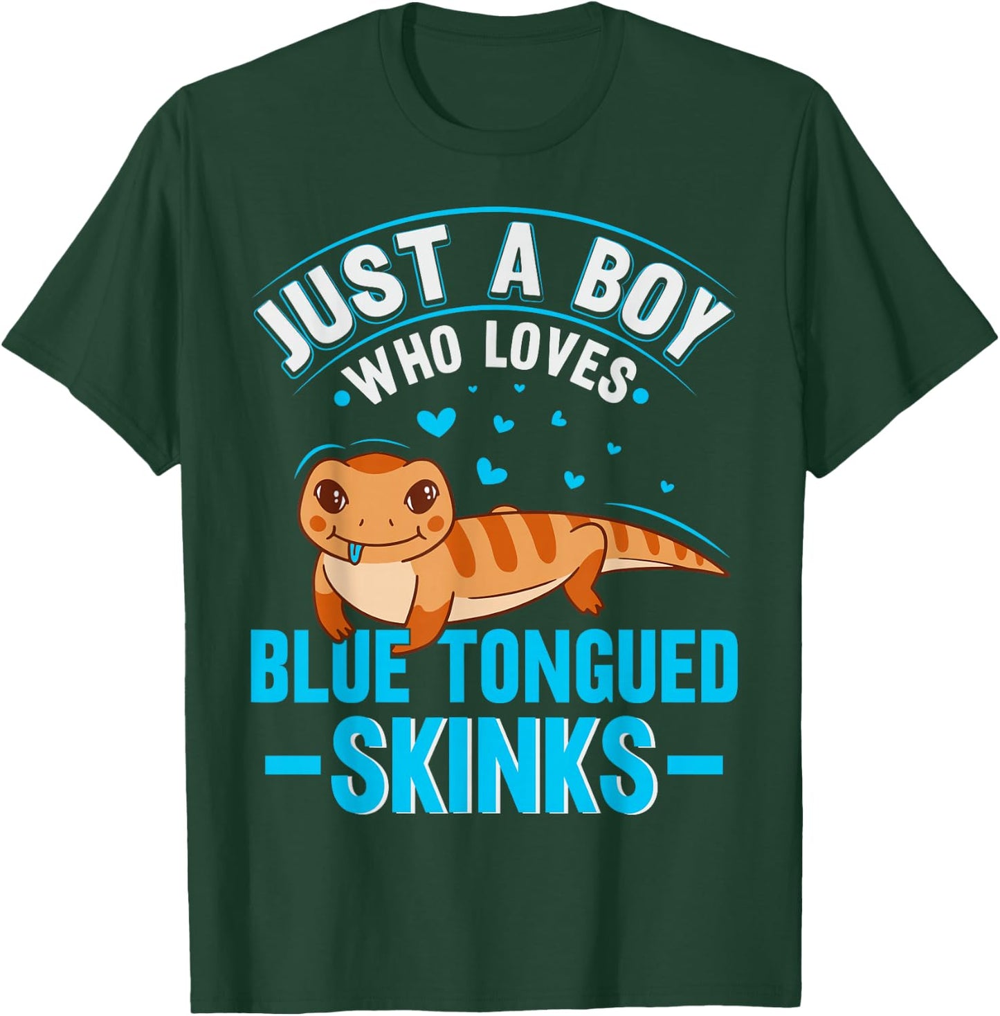 Skink Blue tongue Lizard Design for a Blue tongued skink Boy T-Shirt - T-Shirt | Forest