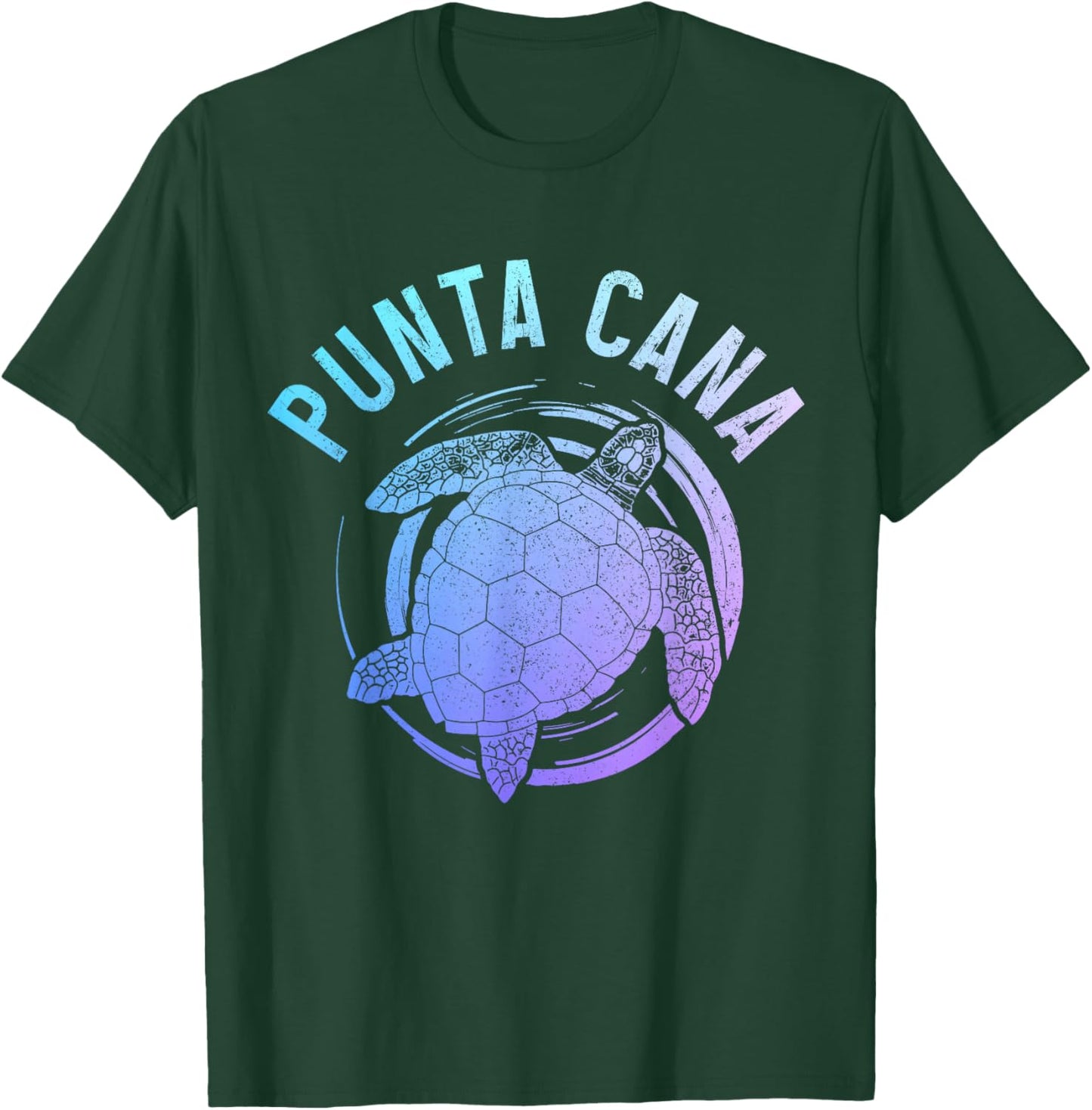 Punta Cana Dominican Republic Sea Turtle Souvenir Vintage T-Shirt - T-Shirt | Forest