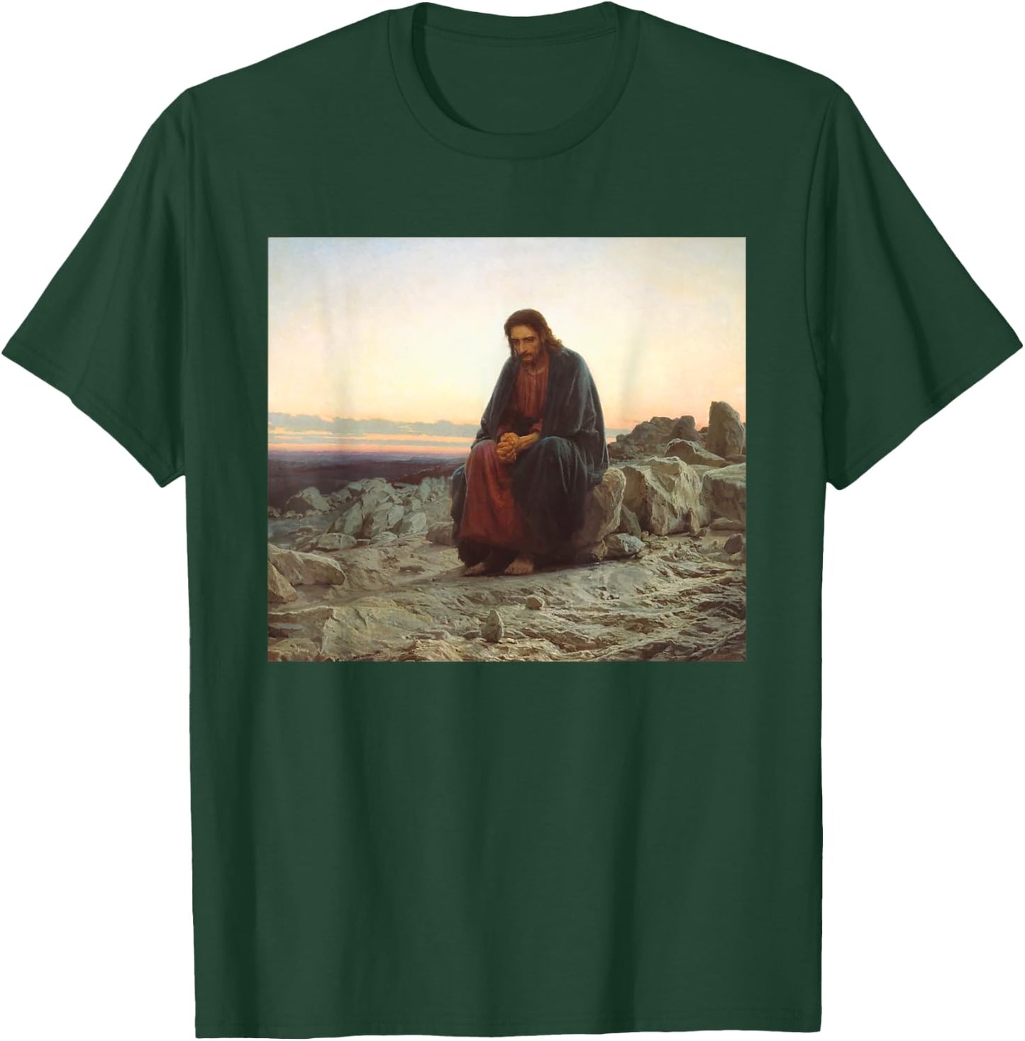 Christ in the Wilderness / Desert T-Shirt - T-Shirt | Forest