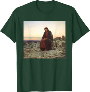 Christ in the Wilderness / Desert T-Shirt - T-Shirt | Forest
