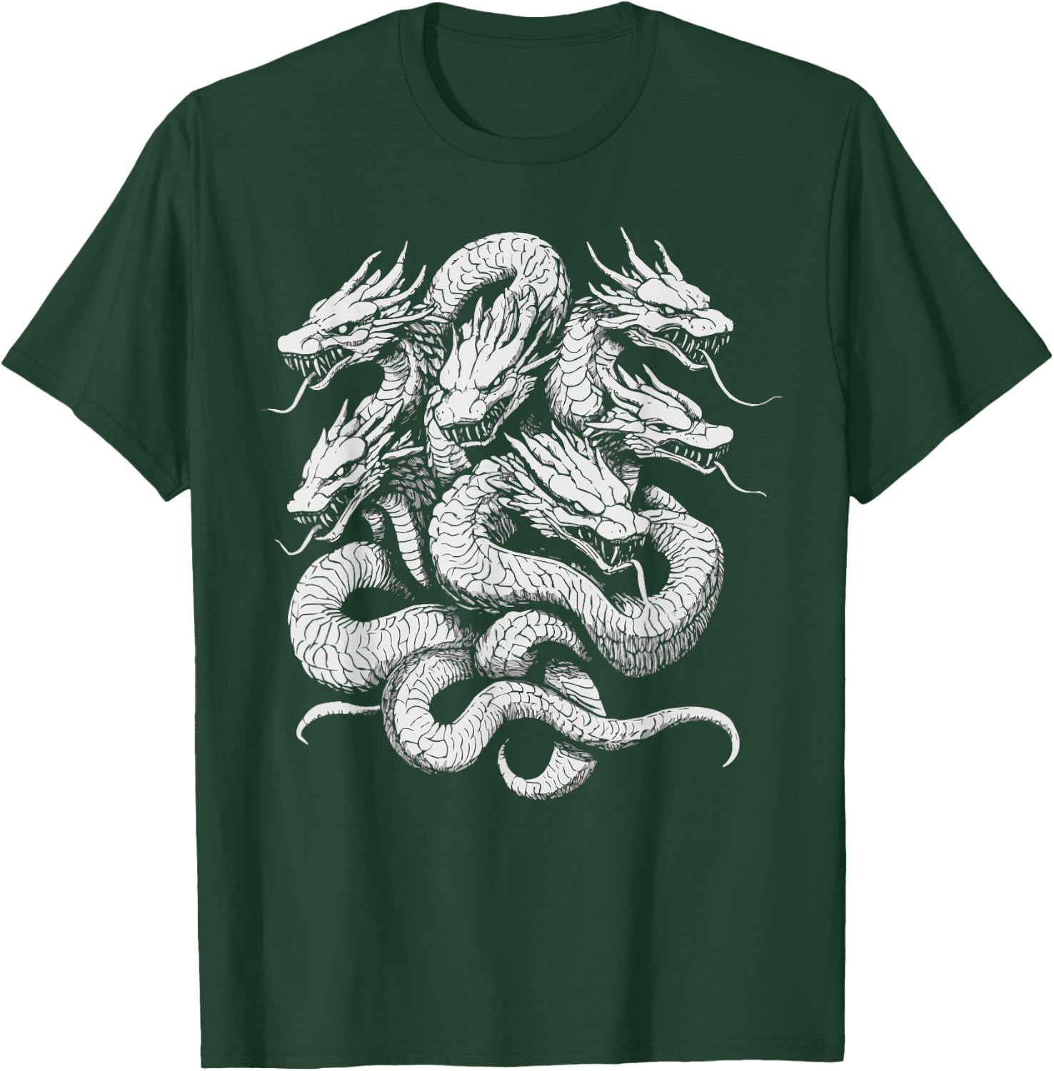 Lernaean Hydra Snake Mythical Creature Greek Mythology T-Shirt - T-Shirt | Forest