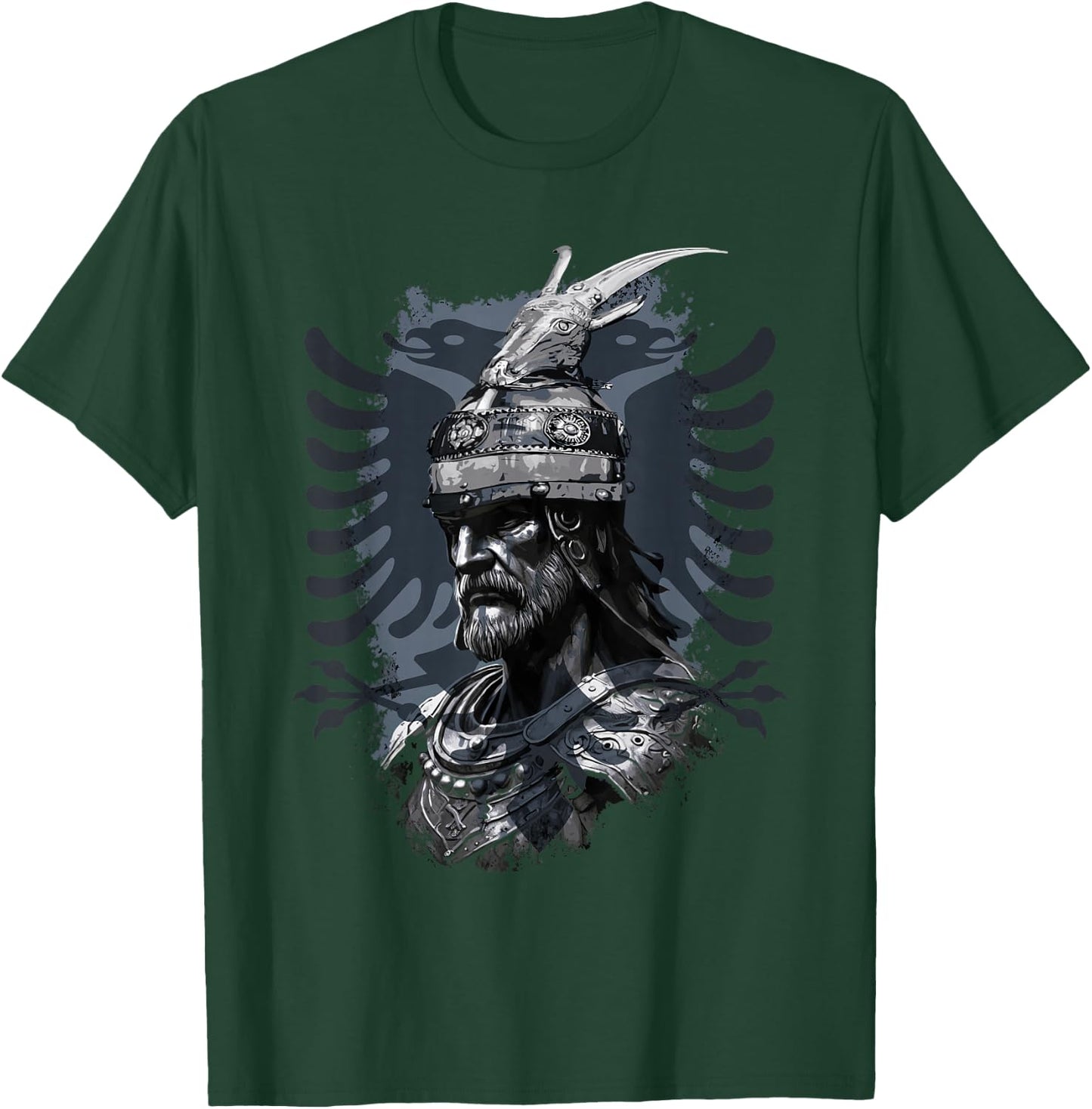 Albanien Albanischer Adler Kosovo Skënderbeu Skanderbeg Albanischer Nationalheld Adler Kosovo Albaner , Erwachsene und Kinder, Schwarz, S, EU 38/40 T-Shirt - T-Shirt | Forest