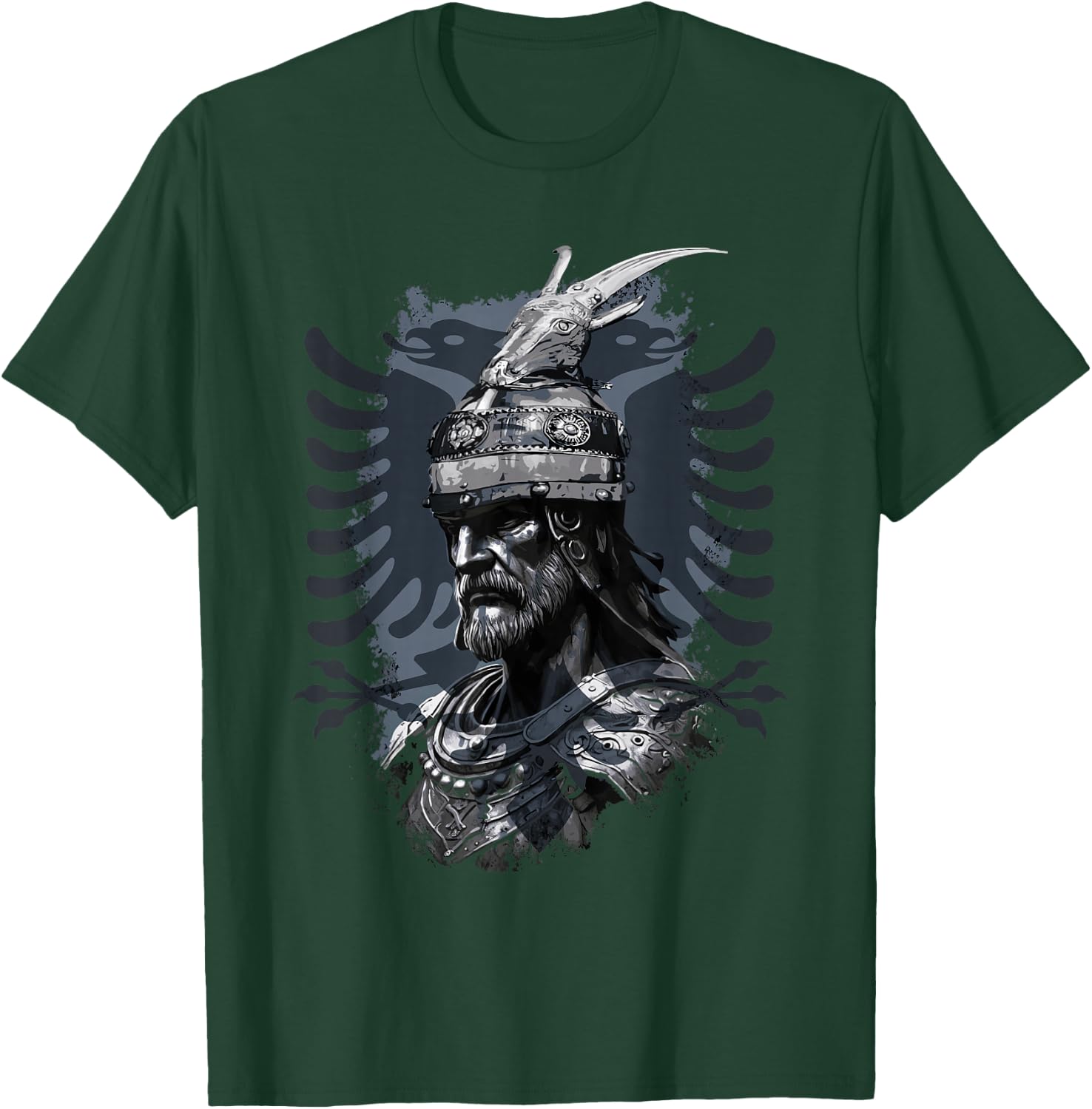 Albanien Albanischer Adler Kosovo Skënderbeu Skanderbeg Albanischer Nationalheld Adler Kosovo Albaner , Erwachsene und Kinder, Schwarz, S, EU 38/40 T-Shirt - T-Shirt | Forest