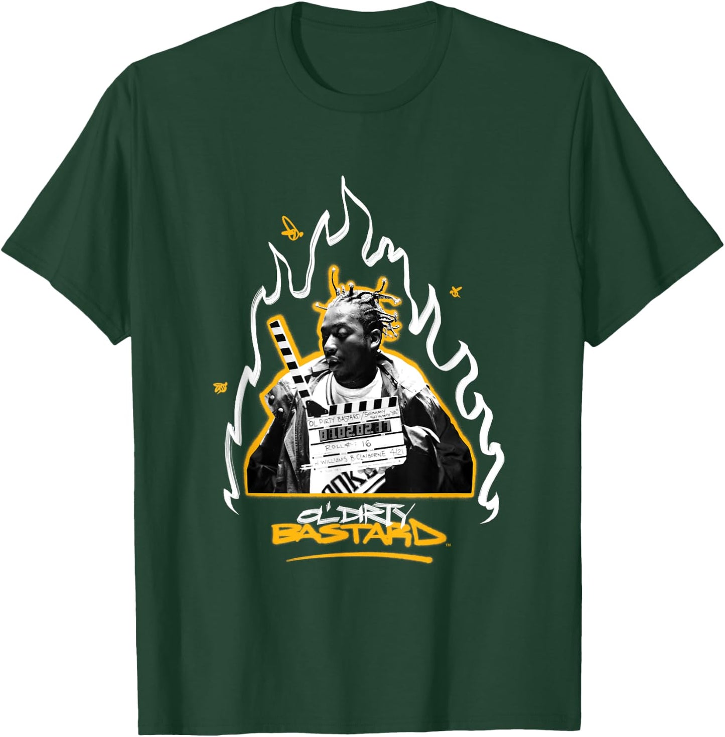 Ol' Dirty Bastard | Shimmy Headliner | Wu Tang Clan Urban , Black, S T-Shirt - T-Shirt | Forest