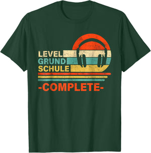 Level Grundschule Complete 4 Klasse Abschluss Schule Vorbei T-Shirt - T-Shirt | Forest