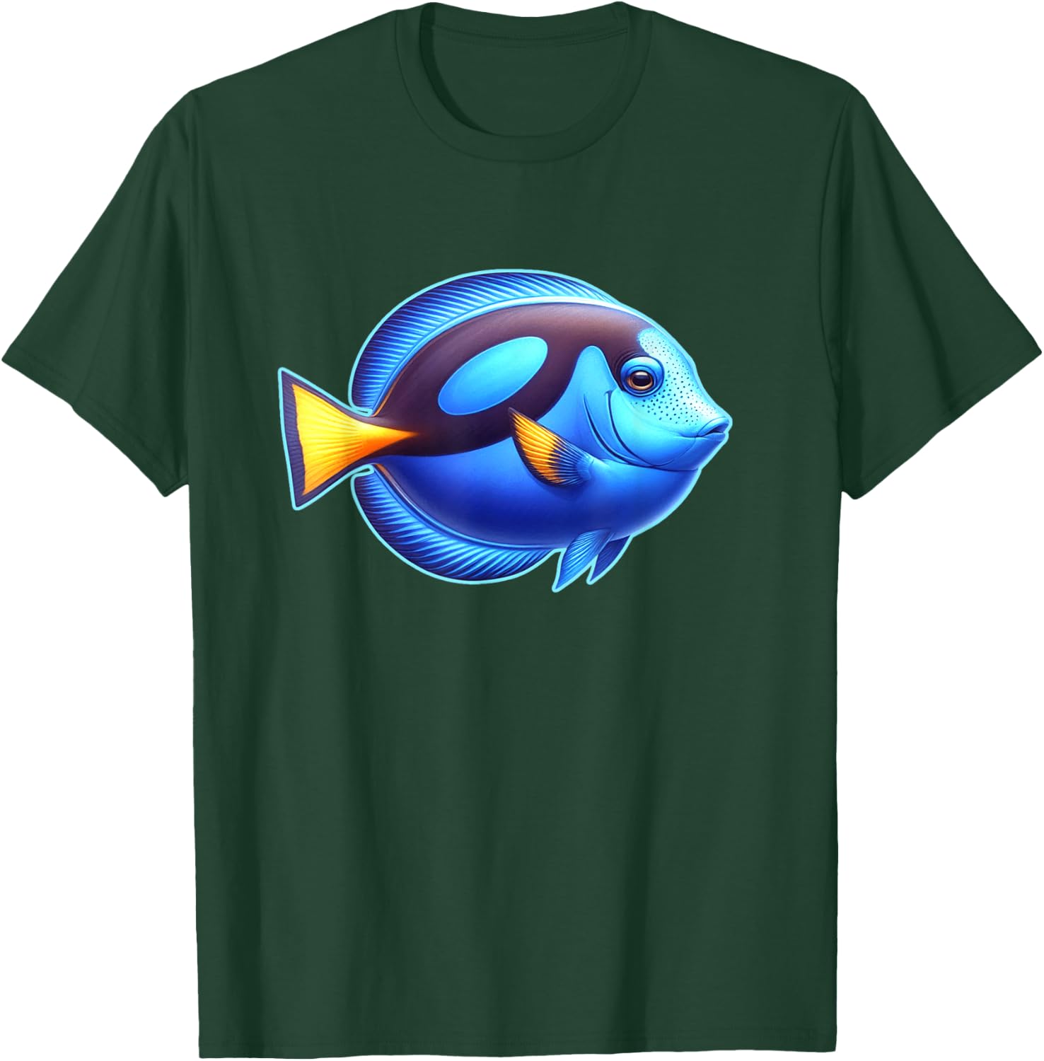 Blue Tang Fish T-Shirt - T-Shirt | Forest