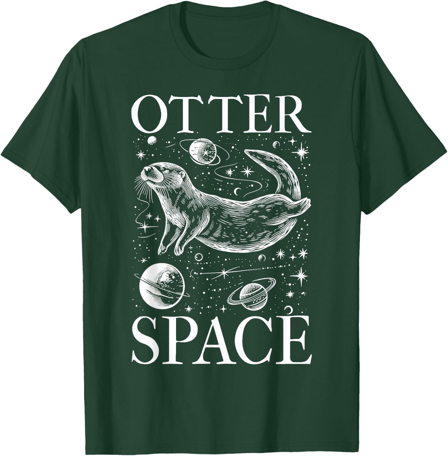 Otter Lover I'm from Otter Space Lustiges Sea Otter Wortspiel T-Shirt - T-Shirt | Forest