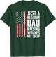 Regular Dad Raising Wolves Not Sheep - Fathers Day (ON BACK) T-Shirt - T-Shirt | Forest