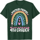 Proud Mama of Fourth Grader First Day of School Rainbow Cute T-Shirt - T-Shirt | Forest