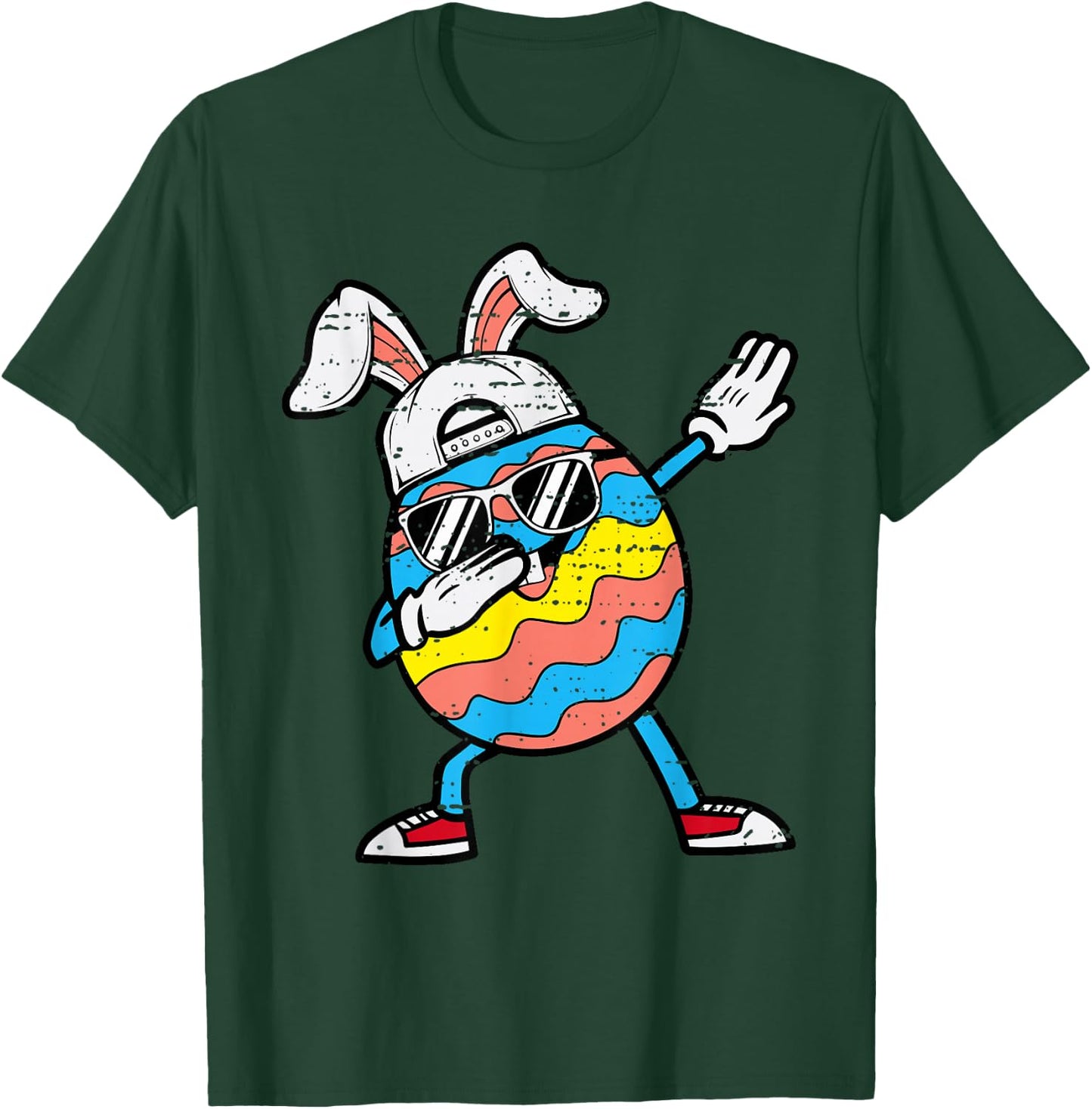 Easter Dabbing Egg Bunny Dab Boys Girls Kid Toddler Children T-Shirt - T-Shirt | Forest